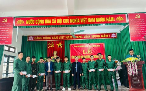 LỄ TIỄN ĐƯA THANH NIÊN LÊN ĐƯỜNG NHẬP NGŨ NĂM 2025